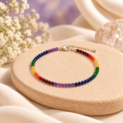 7 chakra Anklet