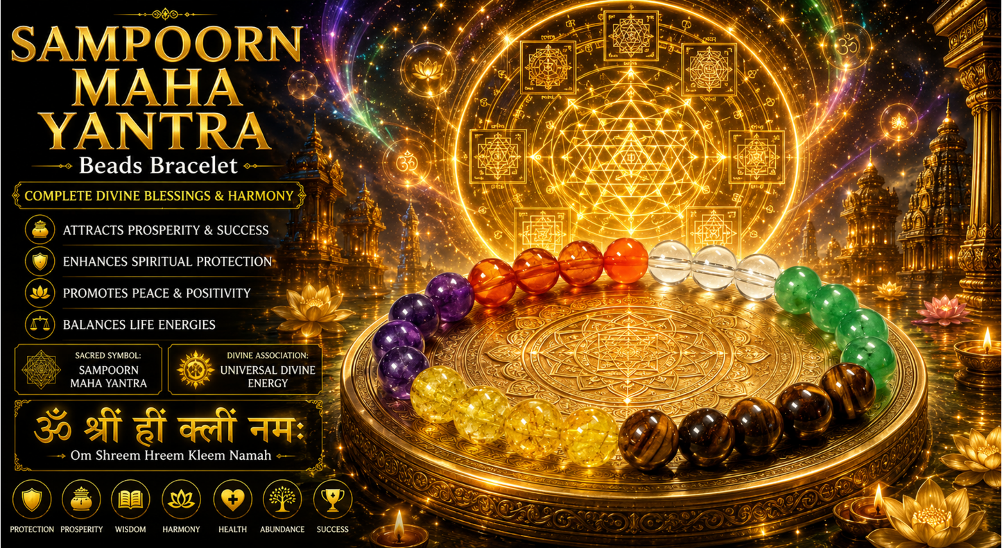 Sampoorn Maha Yantra Beads Bracelet