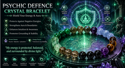 Psychic Defence Bracelet (Flourite+Malachite+Labradorite)