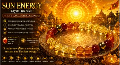Sun Energy - Carnelian + Citrine + Pyrite Bracelet
