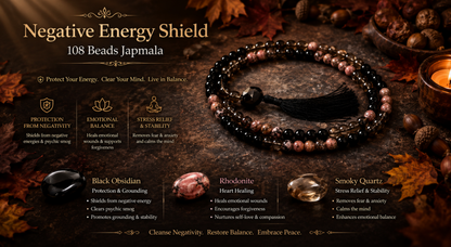 Negative Energy Shield 108 Beads Japmala