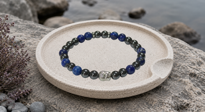 Truth Balancing - Lapis Lazuli + Hematite Bracelet