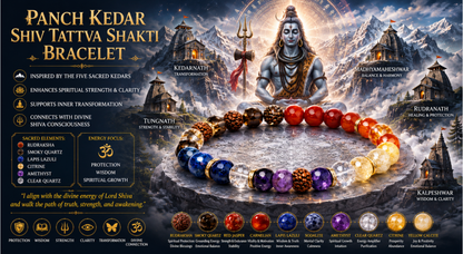 Panch Kedar Shiv Tattva Shakti Bracelet