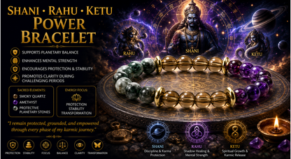 Shani + Rahu + Ketu Power Bracelet