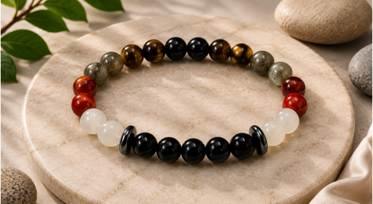 Aquarius (Kumbh) Zodiac 8mm Bracelet