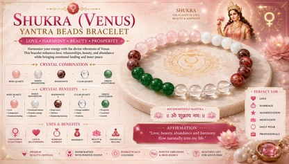 Shukra (Venus) Yantra Beads Bracelet