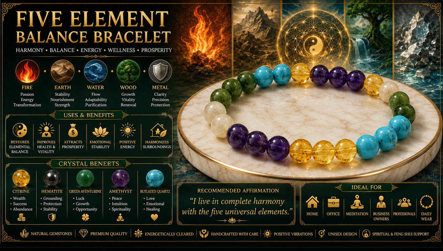 Five Element Balance Bracelet