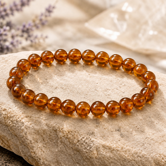 Natural Amber 8mm Bracelet