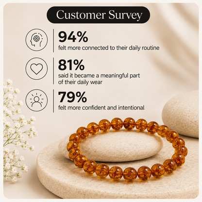 Natural Amber 8mm Bracelet
