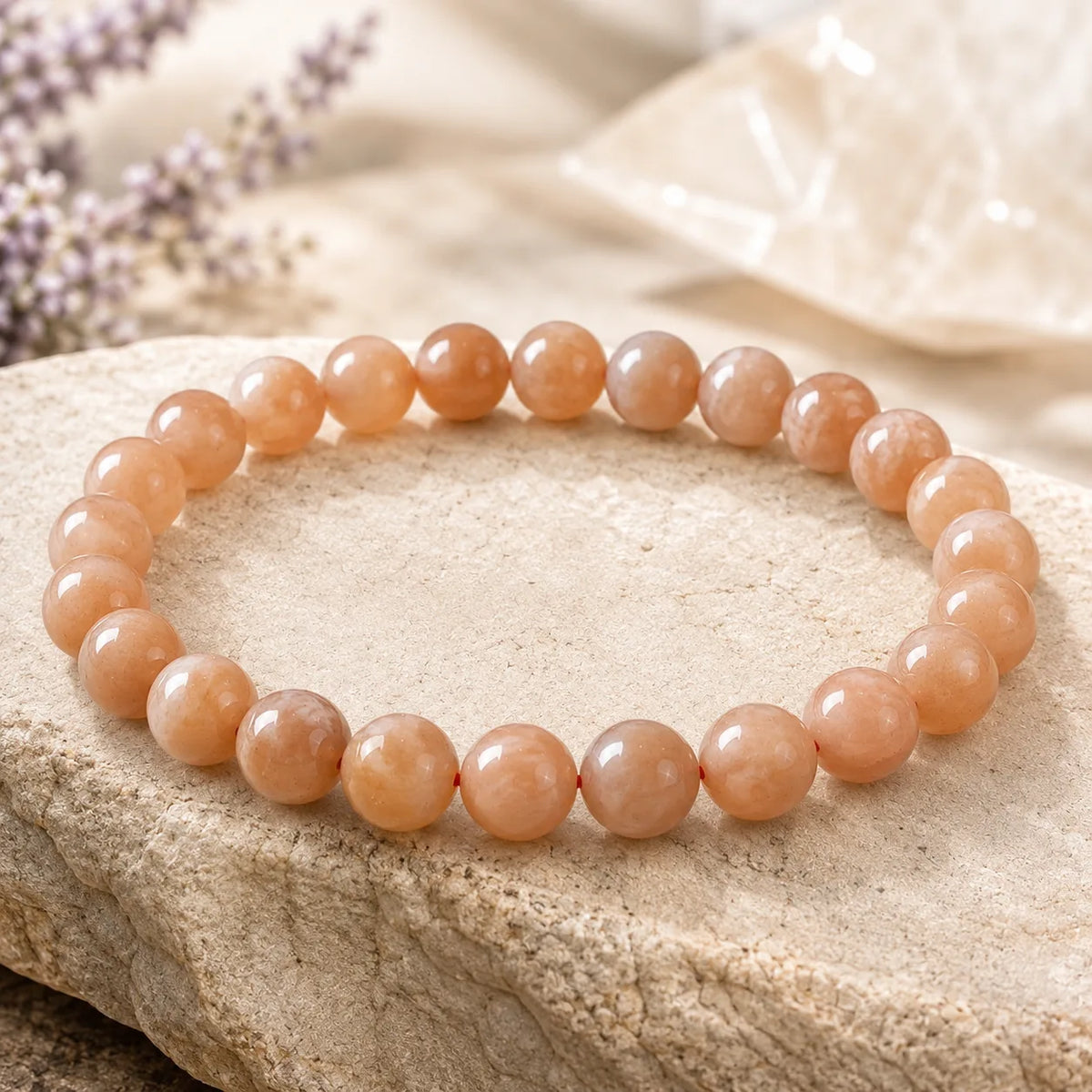 Natural Sunstone 8mm bracelet
