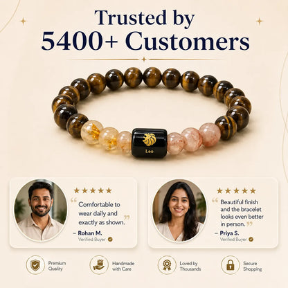 Leo ( सिंह राशि) (Zodiac Bracelet)