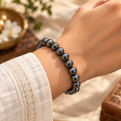 Natural Hematite 8mm Bracelet