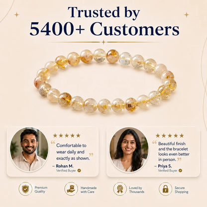 Natural Citrine-8mm Bracelet
