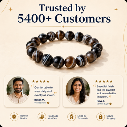 Natural Sulemani Hakik 8mm Bracelet