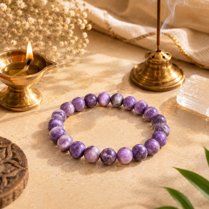 Natural Lepidolite 8mm Bracelet