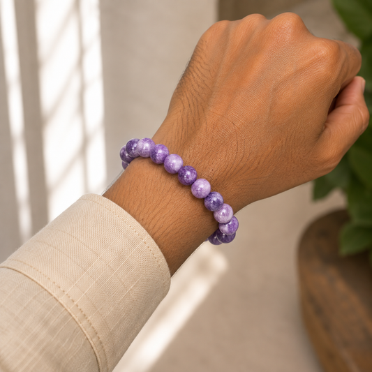 Natural Lepidolite 8mm Bracelet
