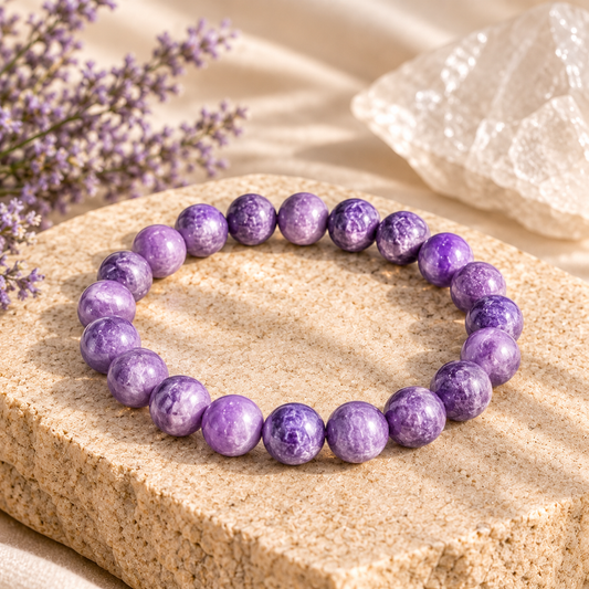 Natural Lepidolite 8mm Bracelet