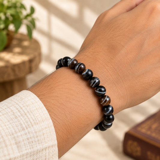 Natural Sulemani Hakik 8mm Bracelet