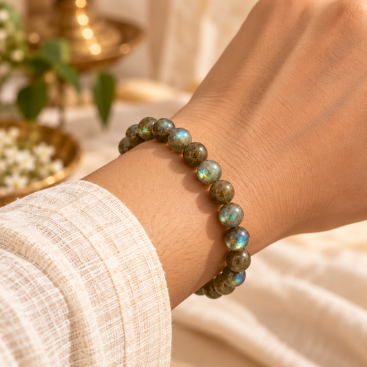 Natural Labradorite 8mm Bracelet