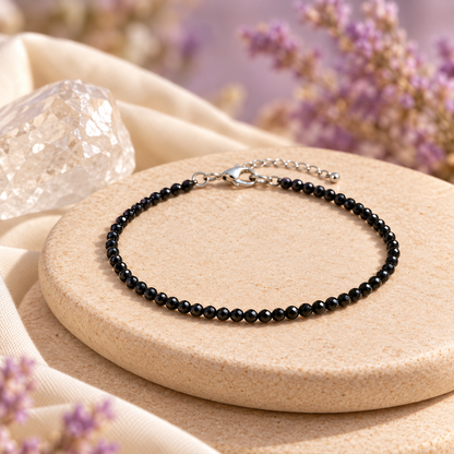 Black Obsidian Anklet