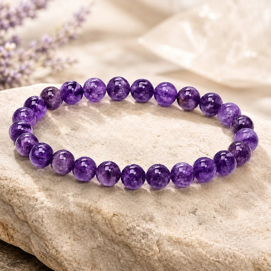 Natural Amethyst-8mm Bracelet