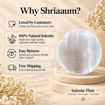 Selenite Charging Plate – Cleanse & Recharge