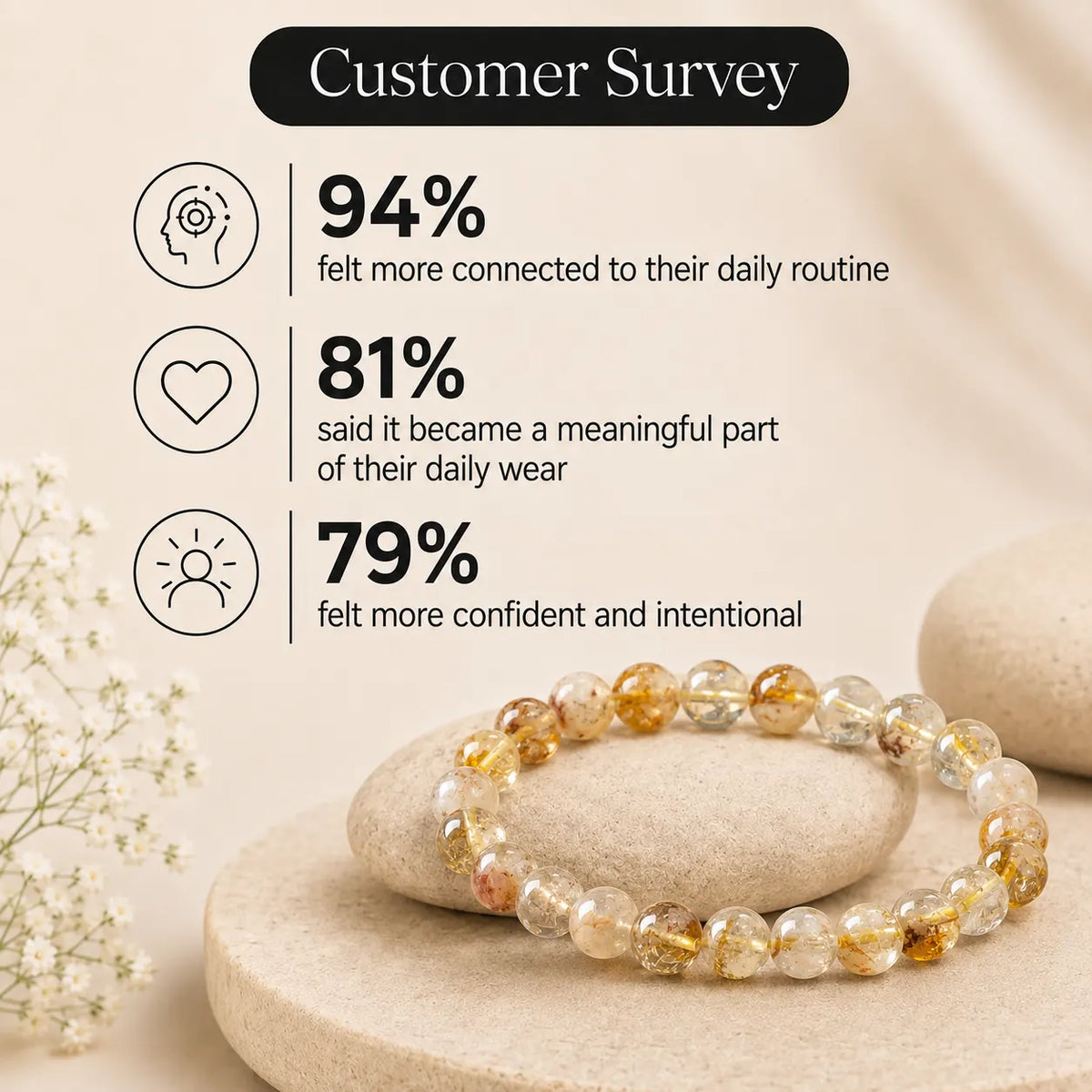 Natural Citrine-8mm Bracelet