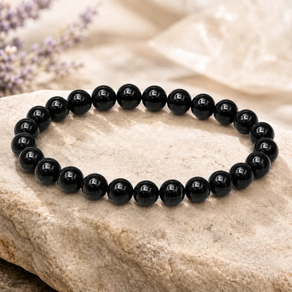 Natural Black tourmaline 8mm Bracelet