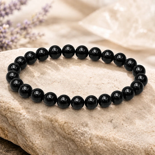 Natural Black tourmaline 8mm Bracelet