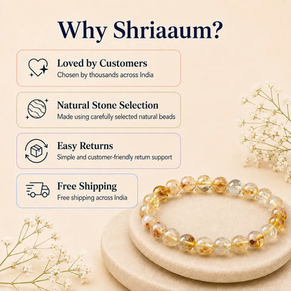 Natural Citrine-8mm Bracelet
