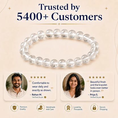 Natural Clear Quartz 8mm Bracelet