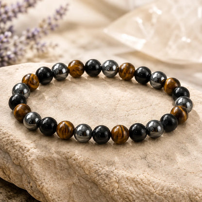 Natural Triple Protection 8mm Bracelet