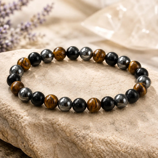 Natural Triple Protection 8mm Bracelet