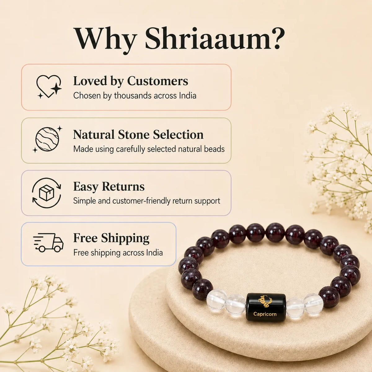 Capricorn (मकर राशि) (Zodiac Bracelet)
