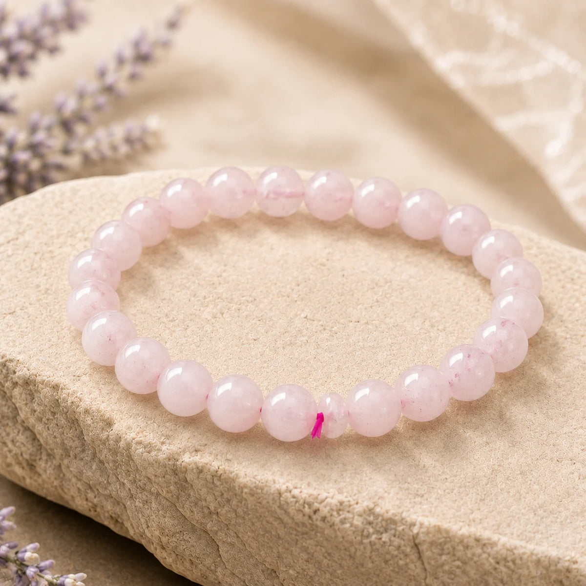 Natural Rose quartz 8mm Bracelet