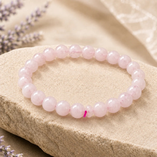 Natural Rose quartz 8mm Bracelet