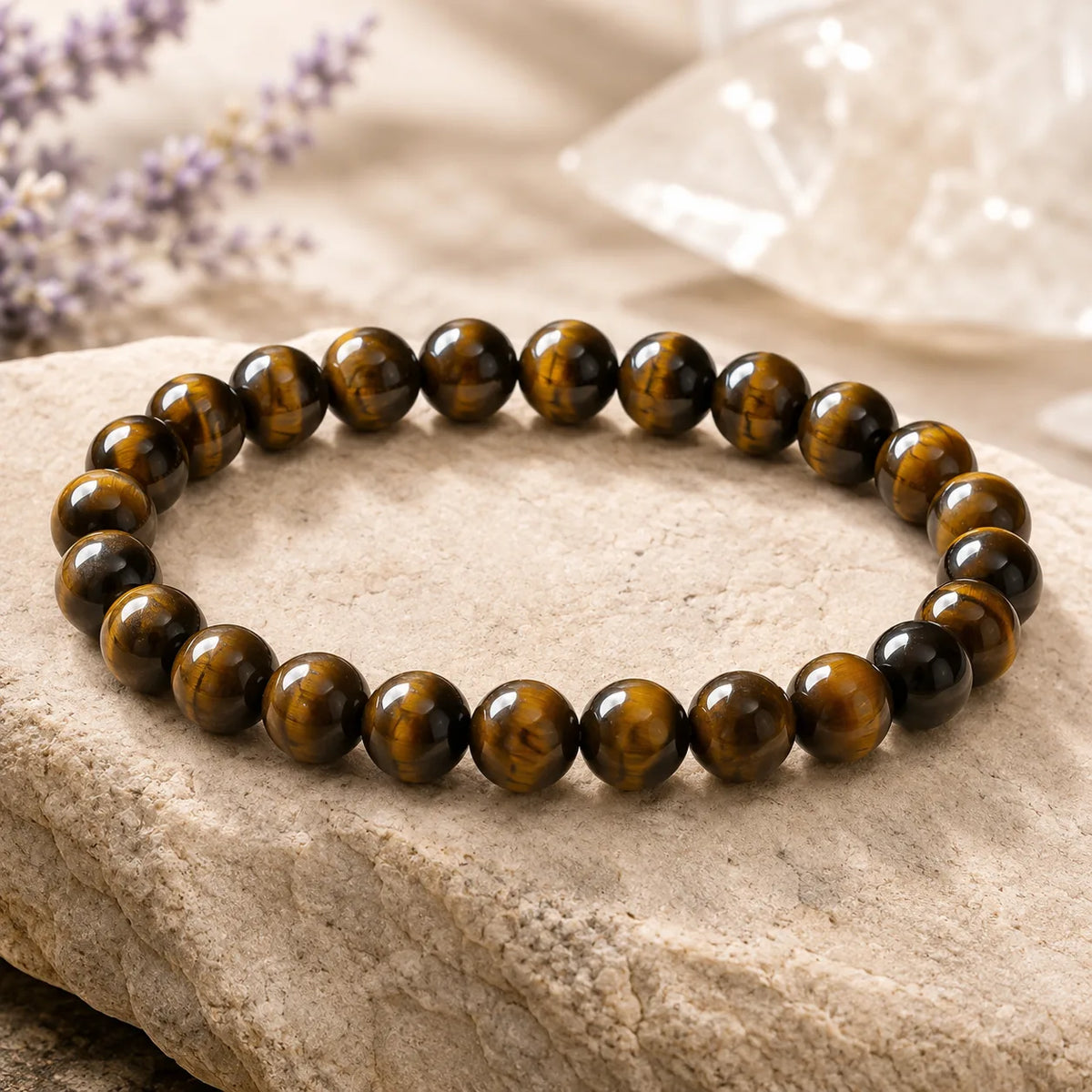 Natural Tigers Eyes 8mm Bracelet