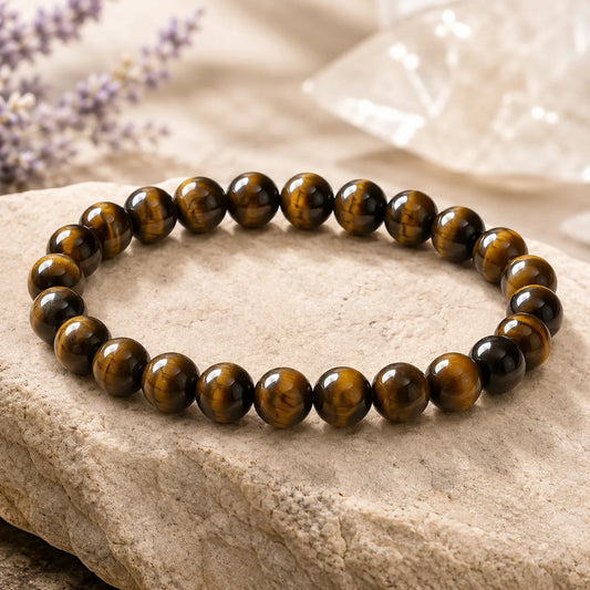 Natural Tigers Eyes 8mm Bracelet