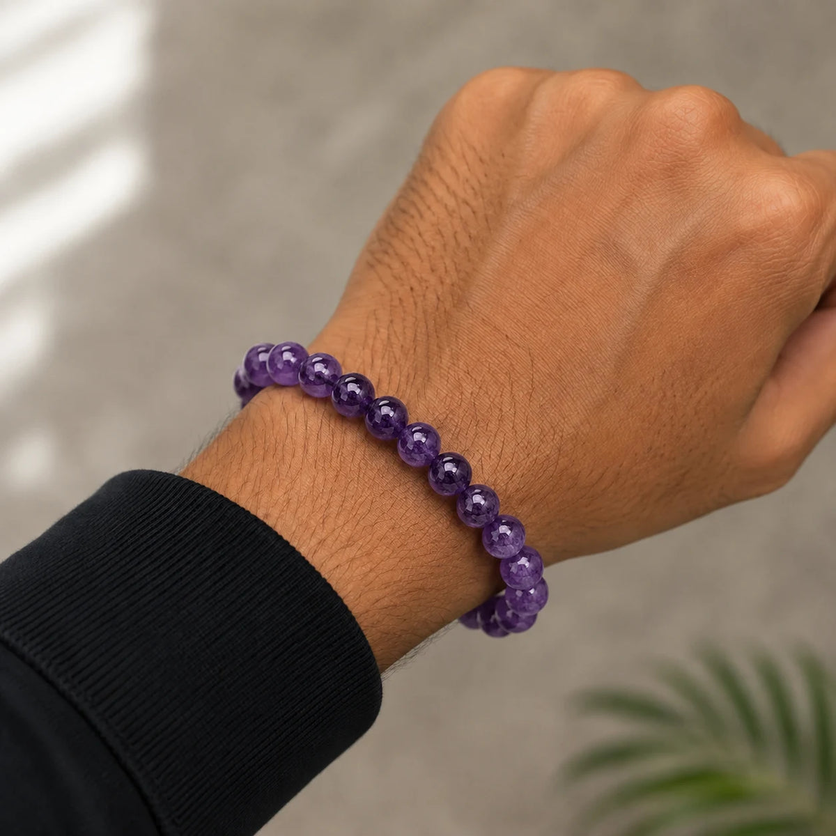 Natural Amethyst-8mm Bracelet