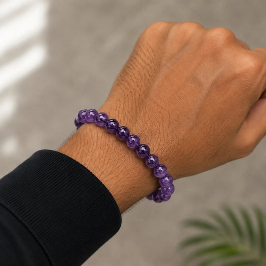 Natural Amethyst-8mm Bracelet