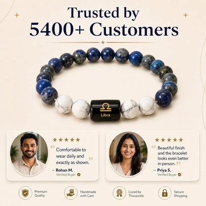 Libra  (तुला राशि)(Zodiac Bracelet)