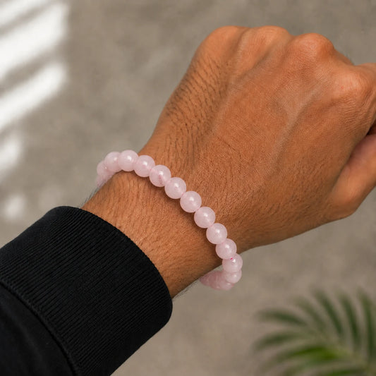 Natural Rose quartz 8mm Bracelet