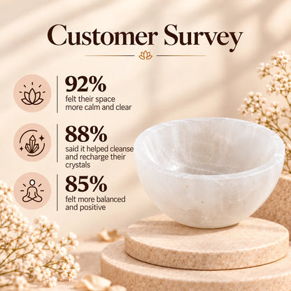 Selenite Crystal Bowl – Shuddhi, Cleansing & Charging