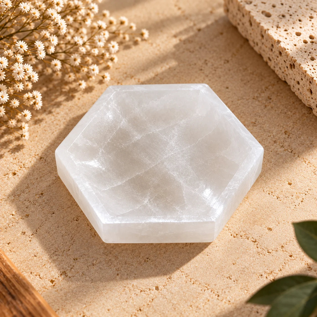 Selenite Crystal Bowl – Shuddhi, Cleansing & Charging