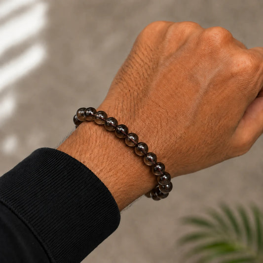 Natural Smoky Quartz 8mm Bracelet