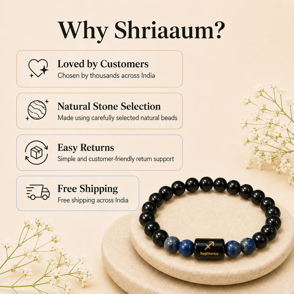 Sagittarius (धनु राशि) (Zodiac Bracelet)