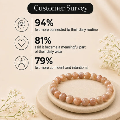 Natural Sunstone 8mm bracelet