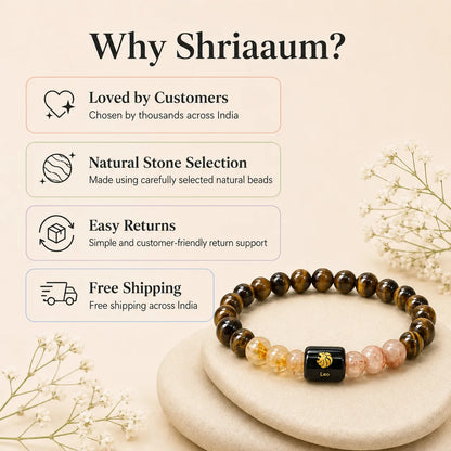 Leo ( सिंह राशि) (Zodiac Bracelet)