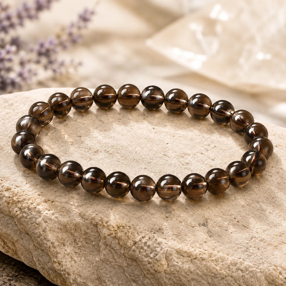 Natural Smoky Quartz 8mm Bracelet