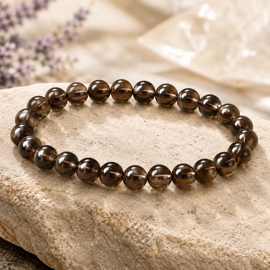 Natural Smoky Quartz 8mm Bracelet